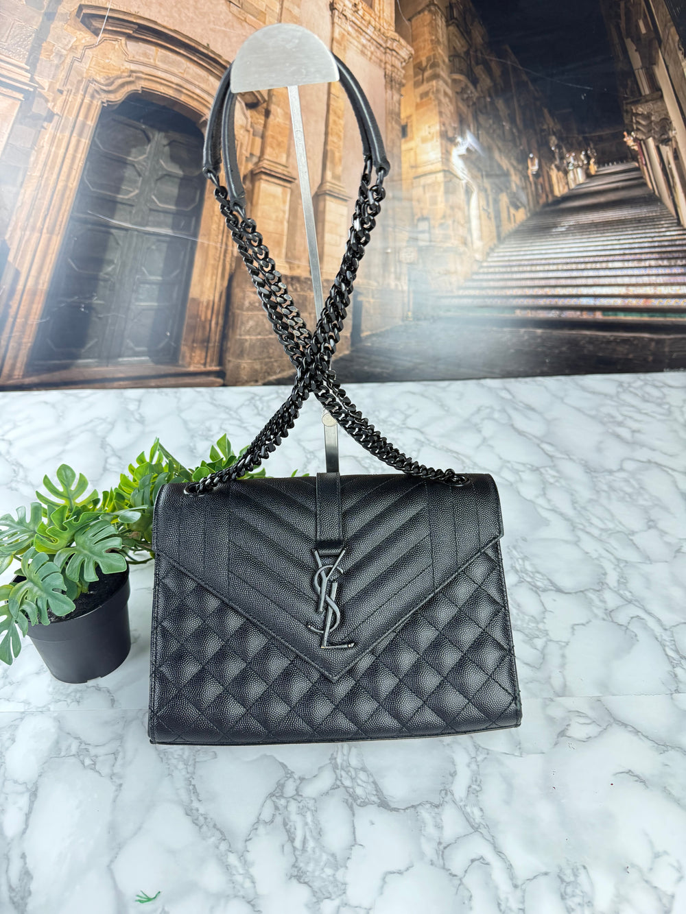 Saint Laurent Envelope Matelassé autentica
