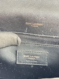 Dettaglio 13 di Saint Laurent Envelope Medium Matelassé Nera