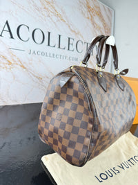 Dettaglio 10 di Louis Vuitton Speedy 30 Damier Ebene – Full Set