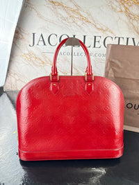 Dettaglio 12 di Louis Vuitton Alma GM Monogram Vernis Rossa