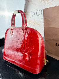 Dettaglio 6 di Louis Vuitton Alma GM Monogram Vernis Rossa