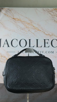 Dettaglio 11 di Louis Vuitton S Lock Messenger – Black Taurillon Monogram