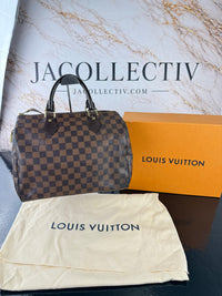 Dettaglio 3 di Louis Vuitton Speedy 30 Damier Ebene – Full Set