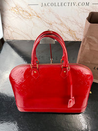 Dettaglio 7 di Louis Vuitton Alma GM Monogram Vernis Rossa