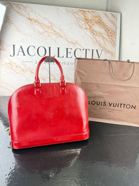 Dettaglio 8 di Louis Vuitton Alma GM Monogram Vernis Rossa