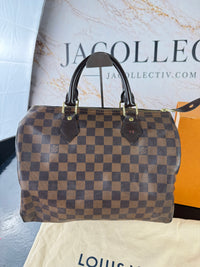 Dettaglio 11 di Louis Vuitton Speedy 30 Damier Ebene – Full Set