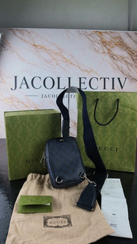 Dettaglio 9 di Gucci Ophidia GG Supreme Mini Bag Blu – Full Set