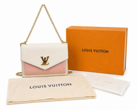 Dettaglio 1 di Louis Vuitton MyLockme Bianco & Rosa in Pelle – Full Set