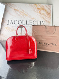 Dettaglio 3 di Louis Vuitton Alma GM Monogram Vernis Rossa