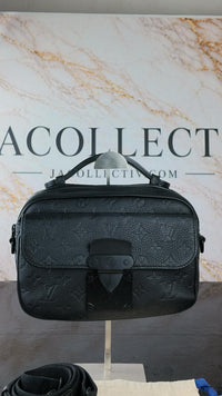 Dettaglio 5 di Louis Vuitton S Lock Messenger – Black Taurillon Monogram