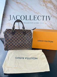Dettaglio 12 di Louis Vuitton Speedy 30 Damier Ebene – Full Set