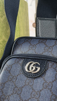 Dettaglio 18 di Gucci Ophidia GG Supreme Mini Bag Blu – Full Set