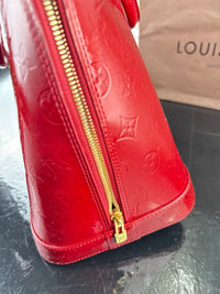 Dettaglio 13 di Louis Vuitton Alma GM Monogram Vernis Rossa