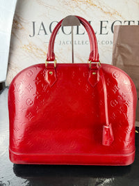 Dettaglio 4 di Louis Vuitton Alma GM Monogram Vernis Rossa