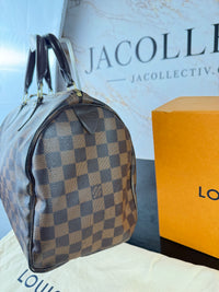 Dettaglio 5 di Louis Vuitton Speedy 30 Damier Ebene – Full Set