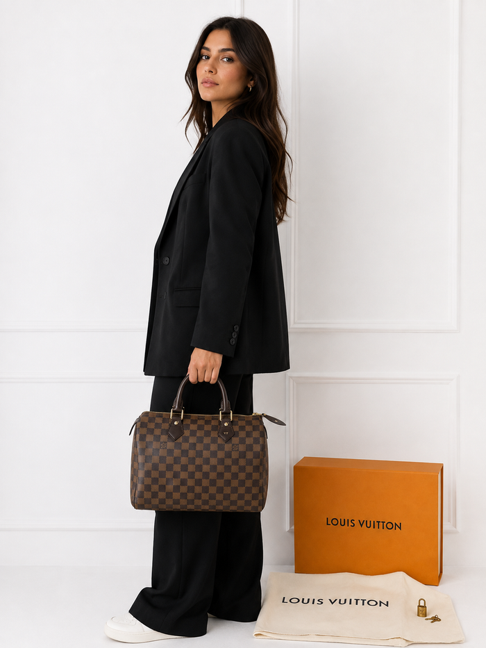 Louis Vuitton Speedy 30 Damier Ebene – Full Set — altro dettaglio