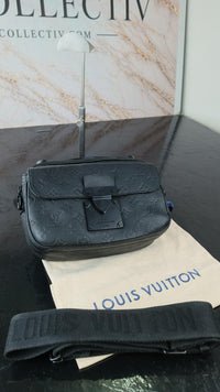 Dettaglio 15 di Louis Vuitton S Lock Messenger – Black Taurillon Monogram
