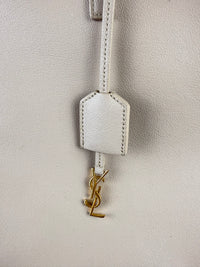 Dettaglio 14 di Saint Laurent Shopping Tote in Pelle Beige