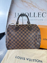 Dettaglio 4 di Louis Vuitton Speedy 30 Damier Ebene – Full Set