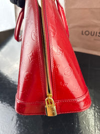 Dettaglio 14 di Louis Vuitton Alma GM Monogram Vernis Rossa