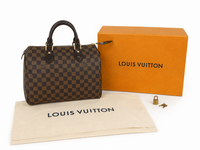 Dettaglio 1 di Louis Vuitton Speedy 30 Damier Ebene – Full Set
